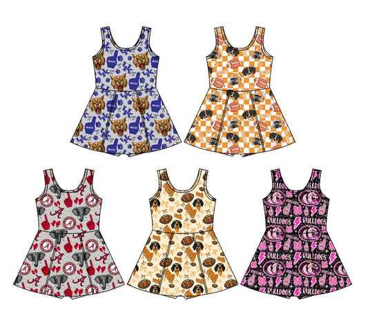 26.1.7 custom each style moq 5 eta 6-8week Sibling Sister team baby short sleeve dresses 5 match design