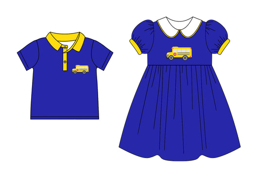 2.12 custom each style moq 5eta 4-6week Sibling Sister baby girl short sleeve top and dresses match design