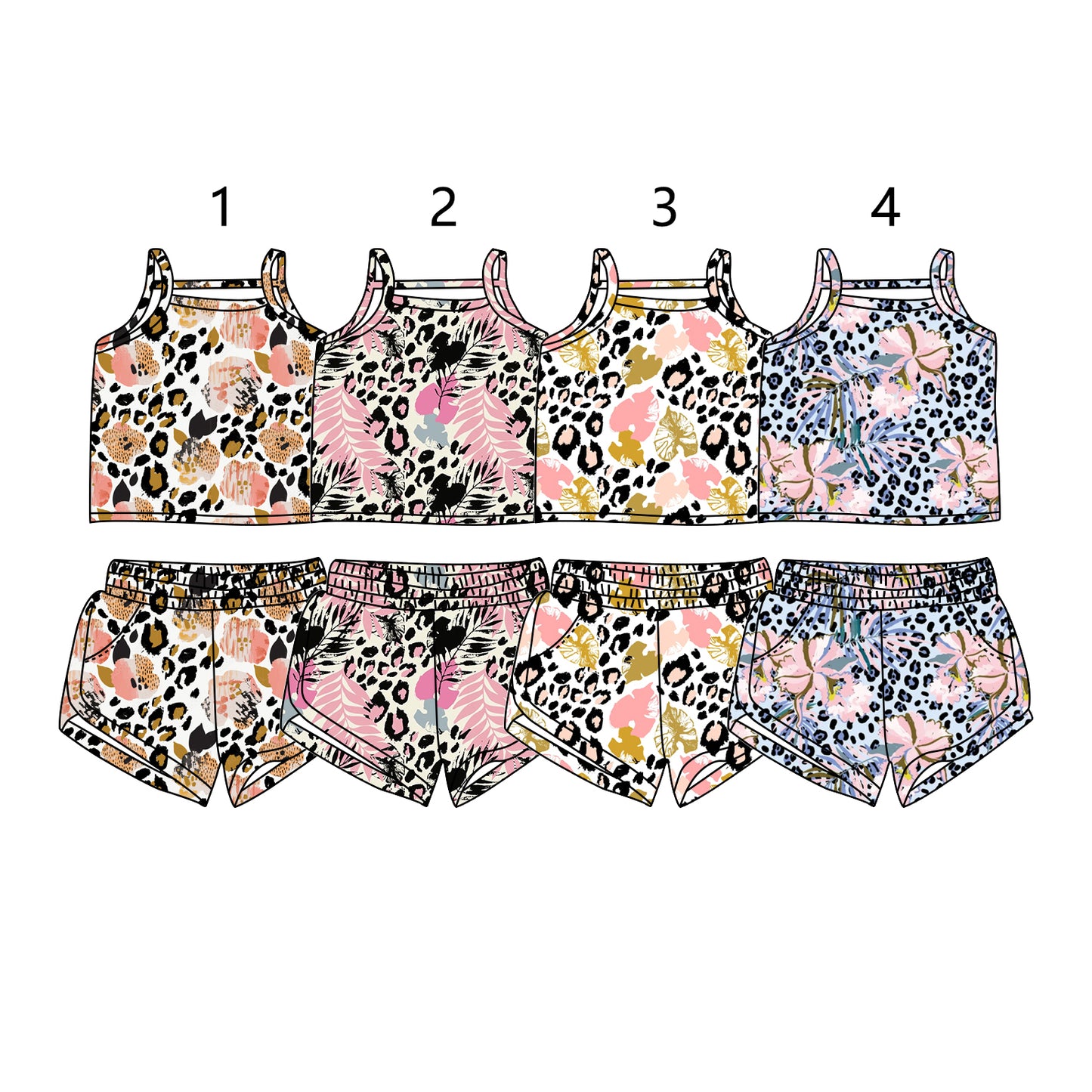 1.11 custom each style moq 5eta 4-6week Sibling Sister baby girls short sleeve shorts sets 1 and sets 2 and sets 4 match design