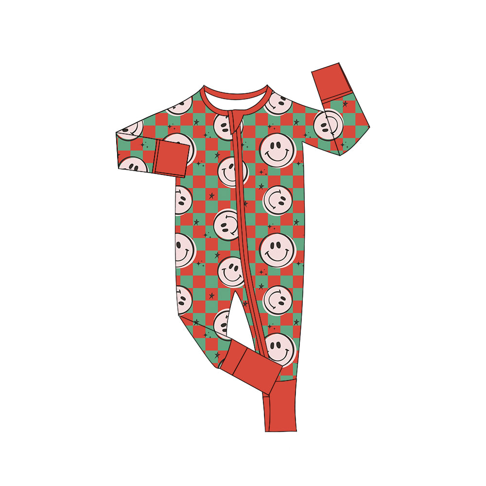 6.17 custom each style moq 5eta 4-6 week Sibling Sister smiley red boys outfits and romper match family design