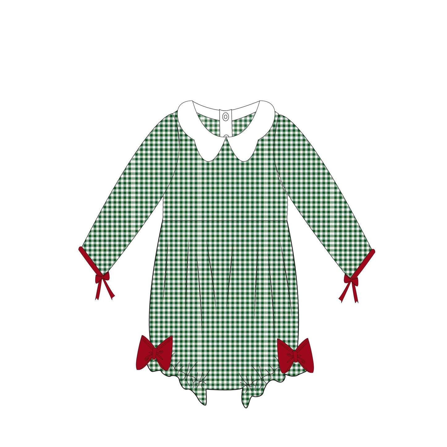 5.14custom each style moq 5eta 4-5week Sibling Sister Christmas style green white plaid red boys and girls clothing and baby rompers match family design