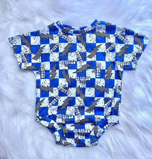 custom moq 5 eta 6-7 weeks Blue Mama Lightning Summer Blue Climbing Suit