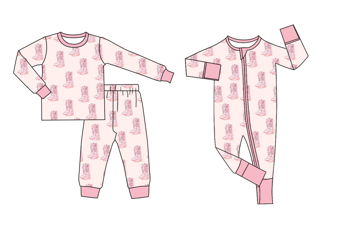 25.11.28 custom each style moq 5 eta 6-8week Sibling Sisters boots baby girl clothes long sleeve pants sets and romper match family design