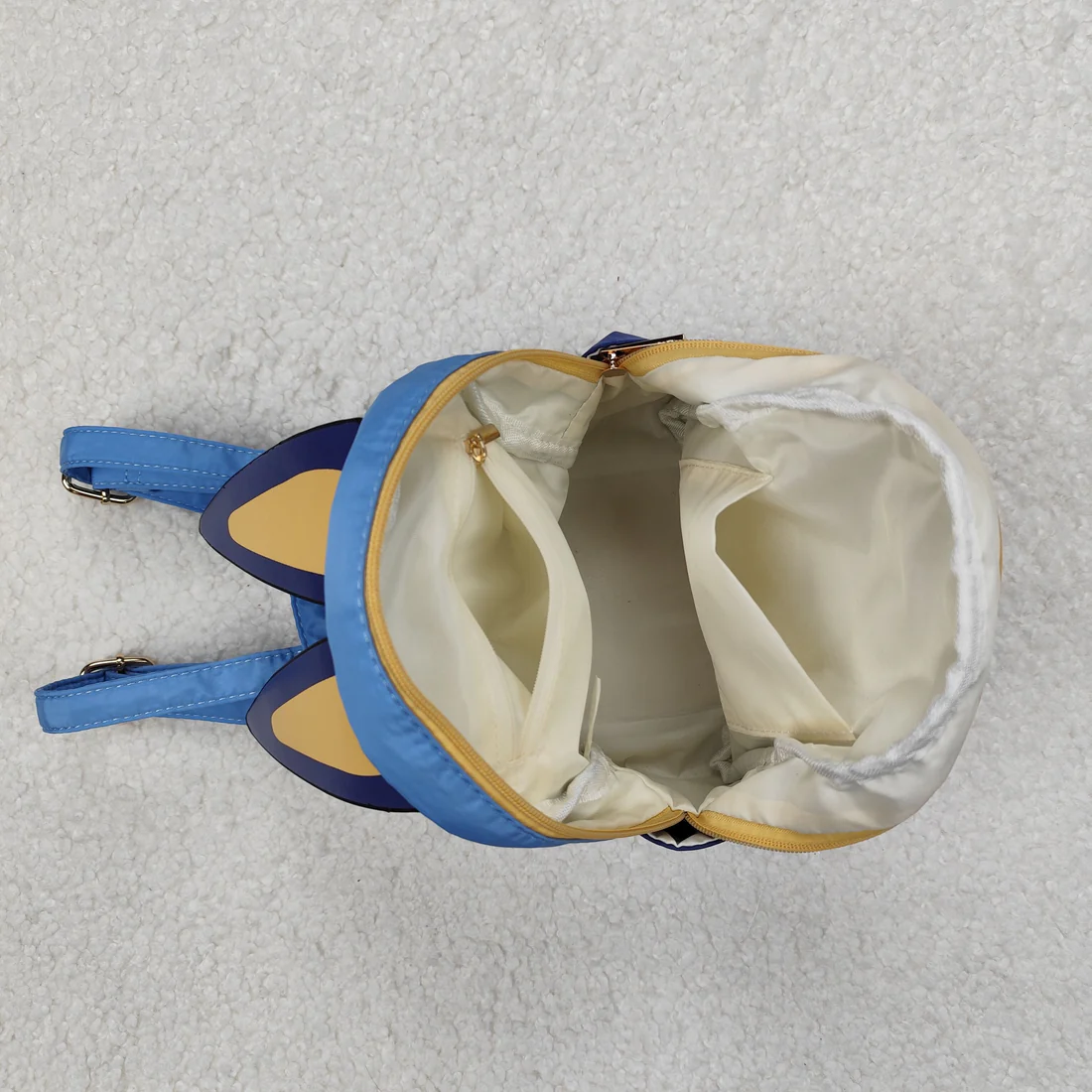 RTS NO MOQ Sibling baby kid clothes Bluey ears orange backpack