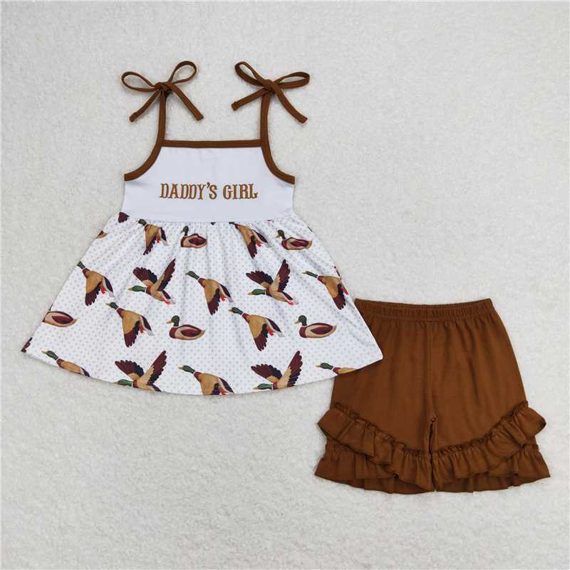 RTS NO MOQ Embroidery short-sleeved shorts suit & short-sleeved sets and romper