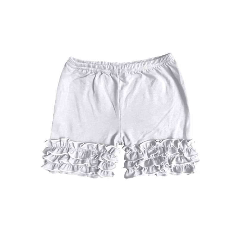 Deadline: February 9th cotton custom no moq  summer with icing shorts white color