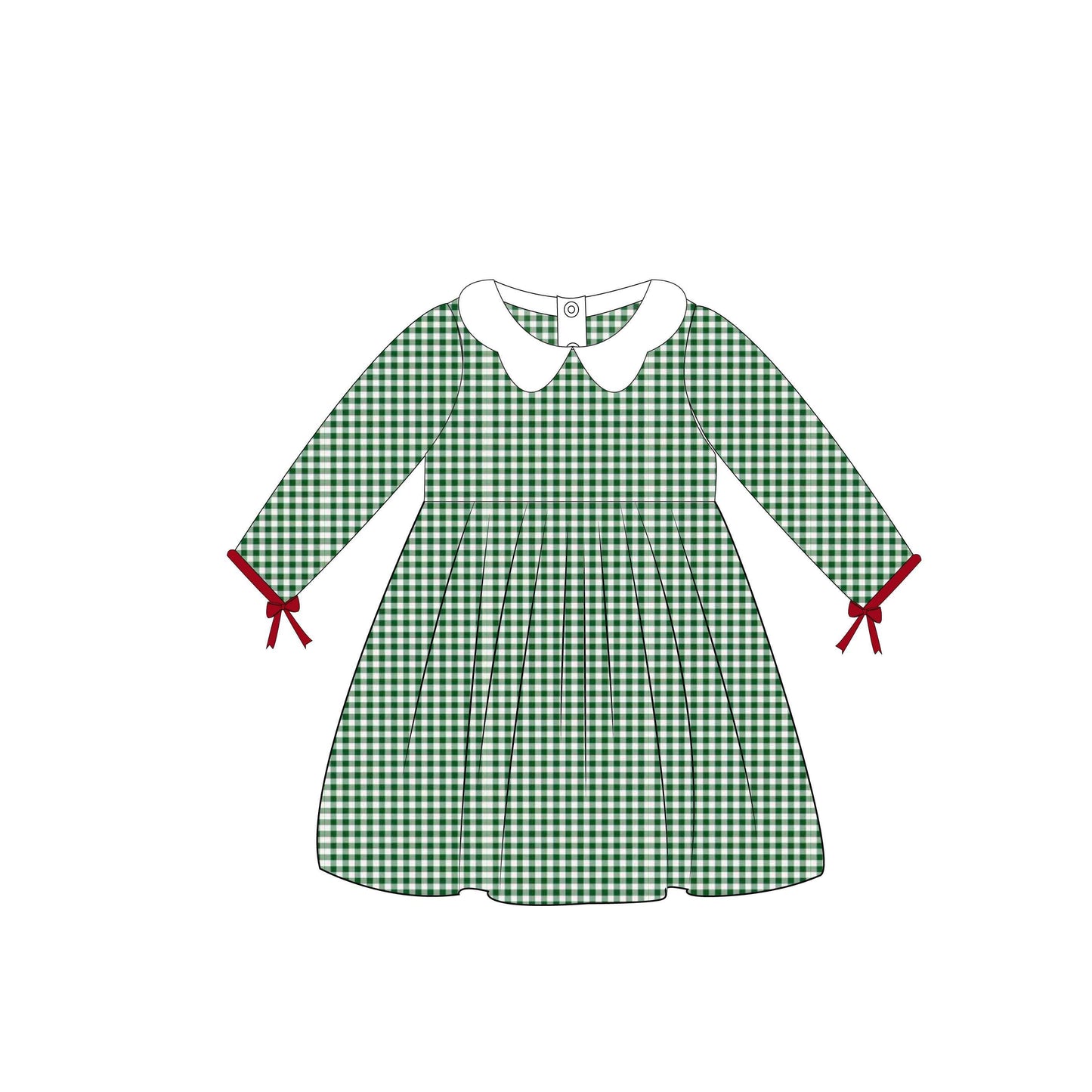 5.14custom each style moq 5eta 4-5week Sibling Sister Christmas style green white plaid red boys and girls clothing and baby rompers match family design