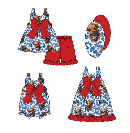 1.11 custom each style moq 5eta 4-6week Sibling Sister alpine baby girl short sleeve shorts sets and dress and rompers match family design