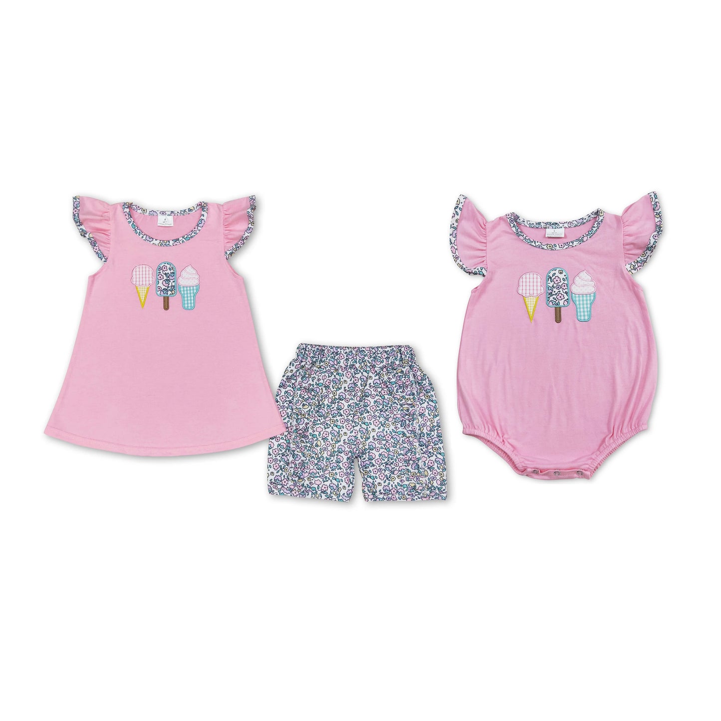 Baby Boys Shirt Shorts Summer Embroidery Rompers Outfits Clothes Sets