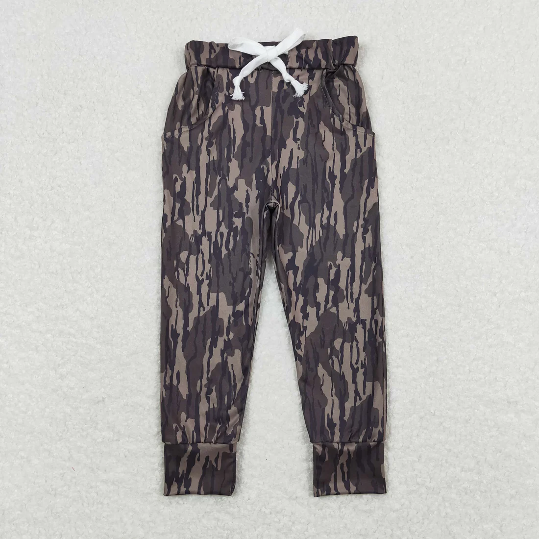 RTS NO MOQ Sibling baby boy clothes Camouflage drawstring trousers