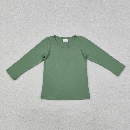 RTS NO MOQ ETA 5/7days arrived GT0804 Pure light green long-sleeved top