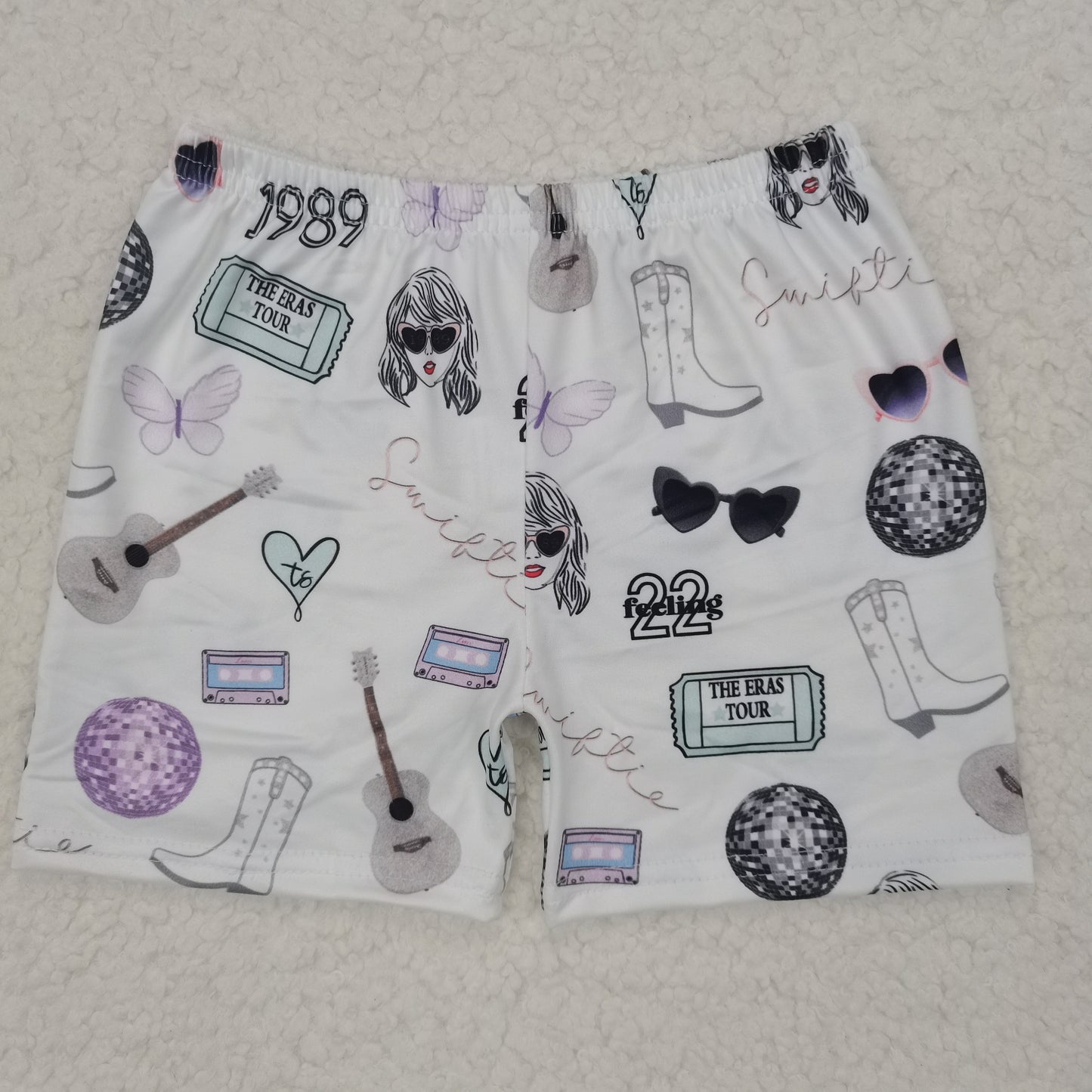 RTS SALES NO MOQ White Sunglasses Girls Shorts