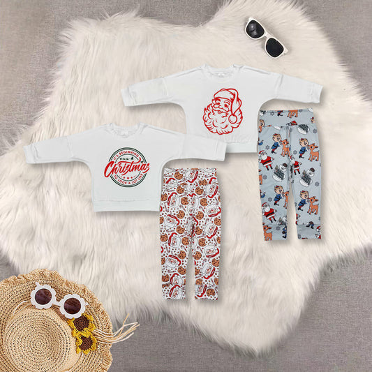 RTS NO MOQ baby girl clothes Christmas long sleeve Rompers Clothes Sets