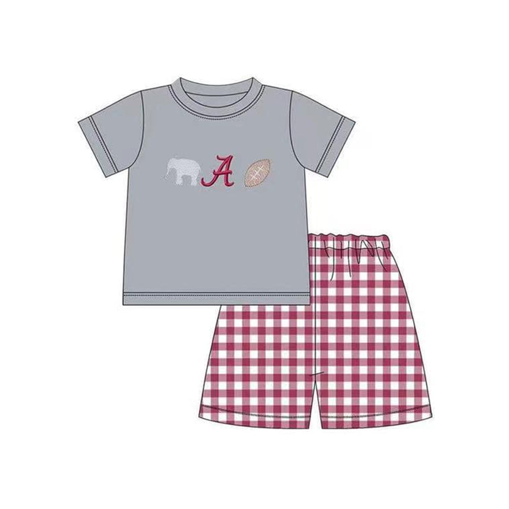 5.11custom each style moq 5eta 4-5week Sibling Sister ALABAMA prints gray girls and boys outfits and baby romper match family design