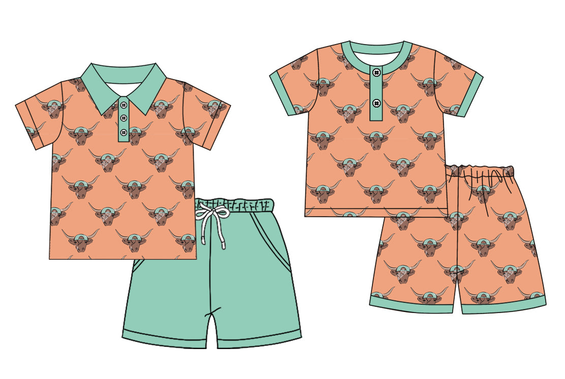 25.12.1 custom each style moq 5 eta 6-8week Sibling Sisters baby boy clothes short sleeve shorts sets 2 match family design