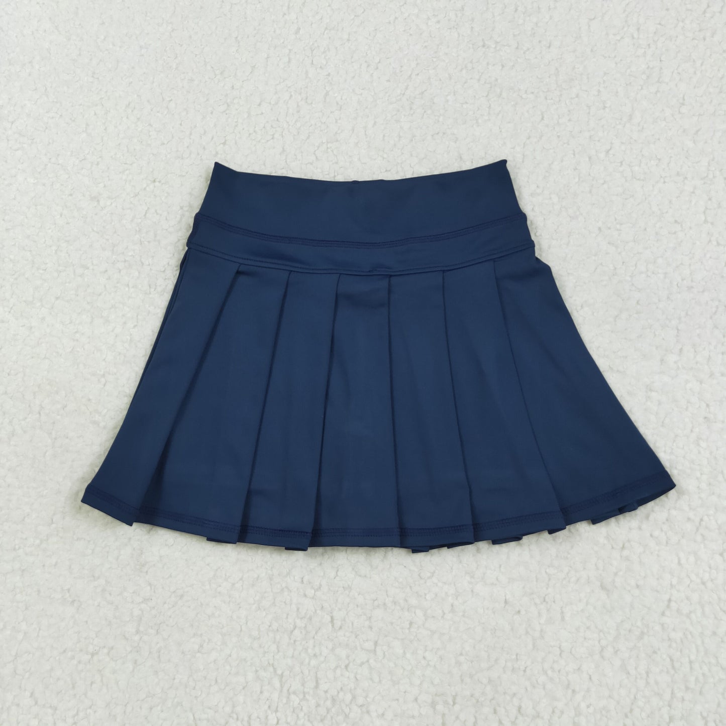 RTS NO MOQ（In Stock) GLK0122 Pure navy blue yoga skirt