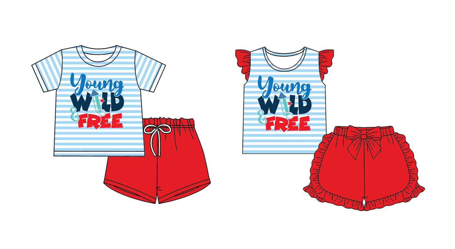 2.8 custom each style moq 5eta 4-6week Sibling Sister young baby girls short sleeve shorts sets and set 2 match design