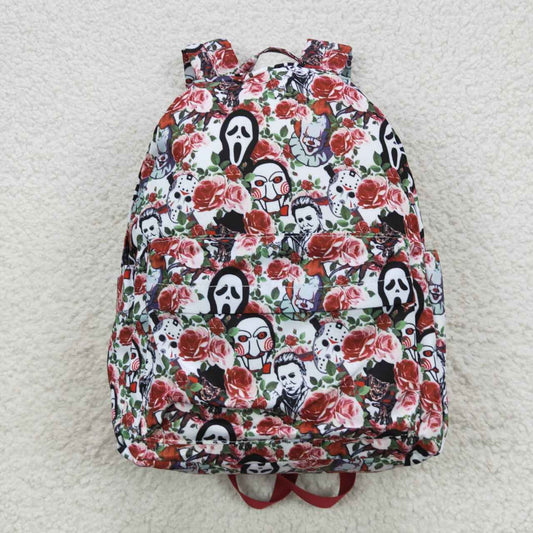 BA0060 Halloween Flower Mask Man Backpack