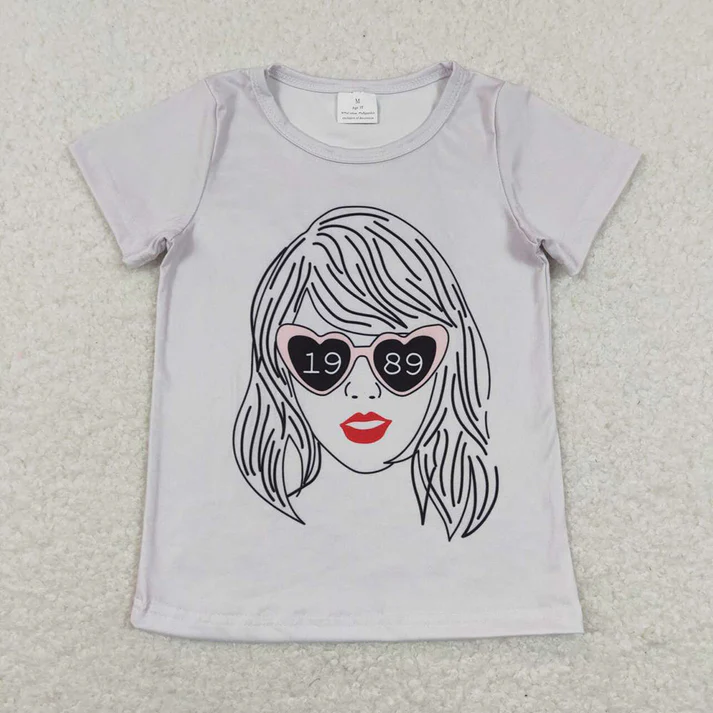 Baby Girls Pop Singer Short Sleeve Tee Shirts Tops 1989 taylor summer top