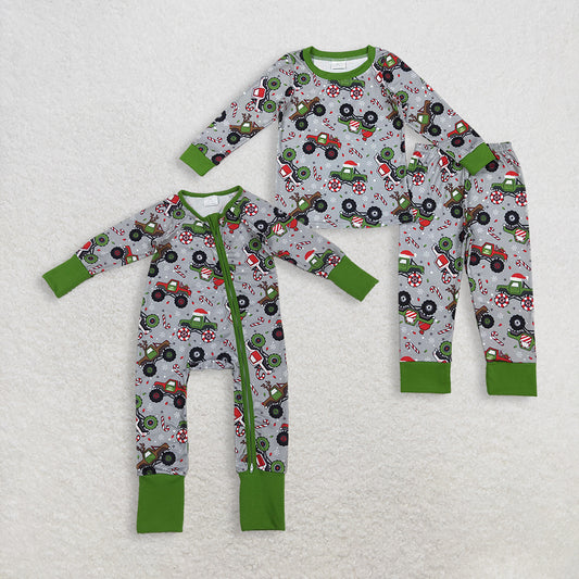 RTS NO MOQ Sibling Baby boys clothes Christmas long-sleeved trousers suit & rompers