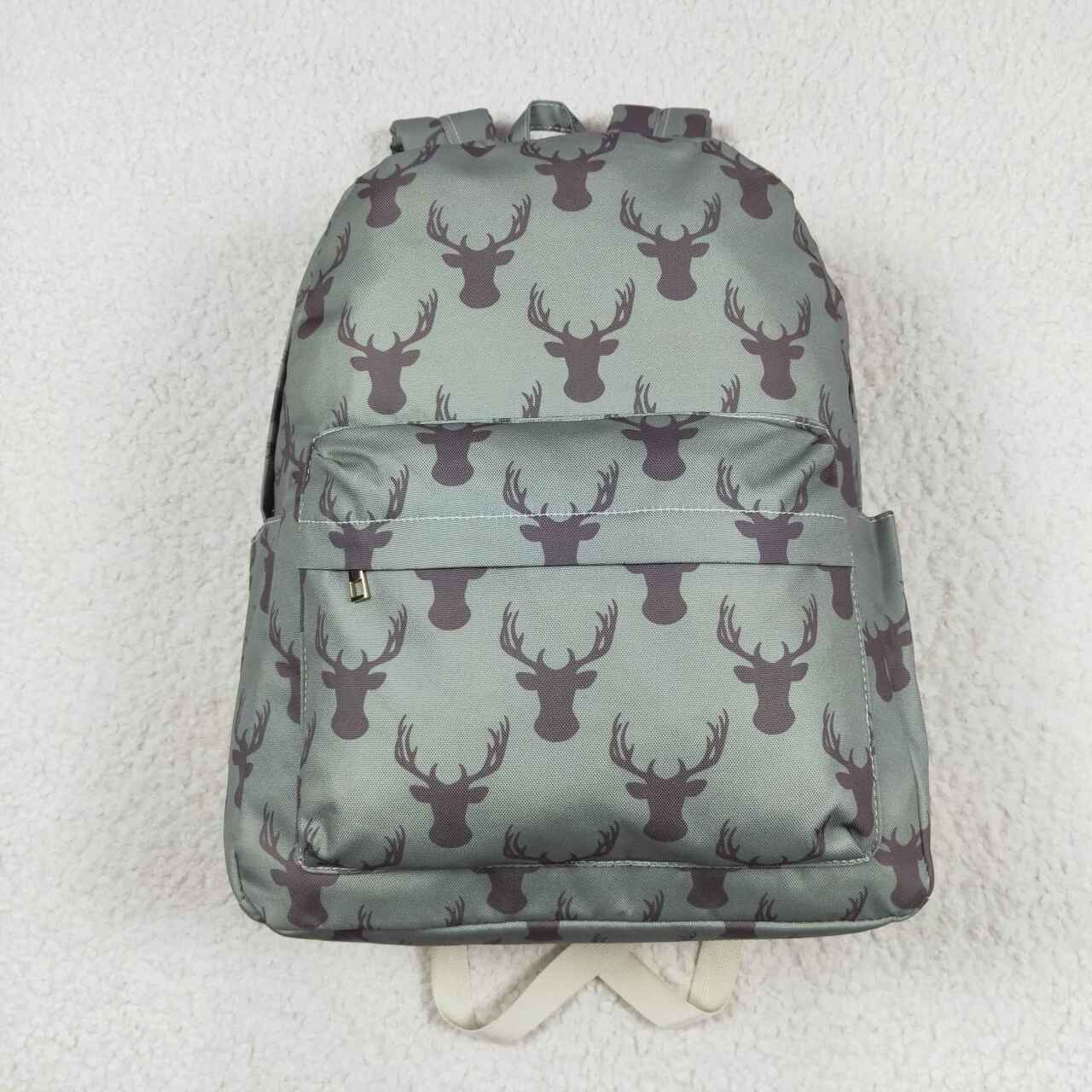 RTS NO MOQ BA0171 Deer antler army green backpack