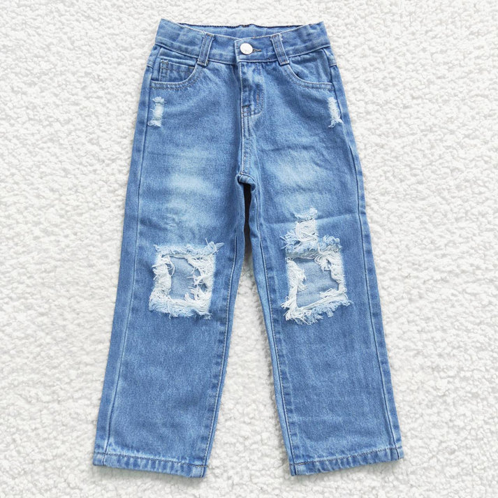 RTS NO MOQ Sibling Baby Girls Boys Clothes Jeans: Flared & Ripped