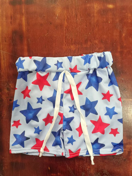 custom moq 5 eta 5weeks mix size blue stars swim trunks shorts