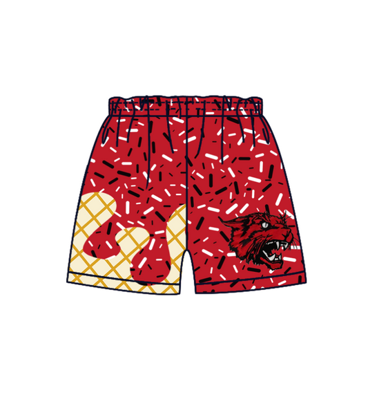 custom moq 3 eta 6-8weeks adult and kids clothes team red Beach Summer Shorts