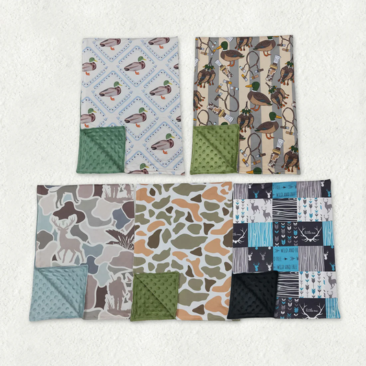 RTS NO MOQ Sibling baby blanket camouflage duck summer kids blankets