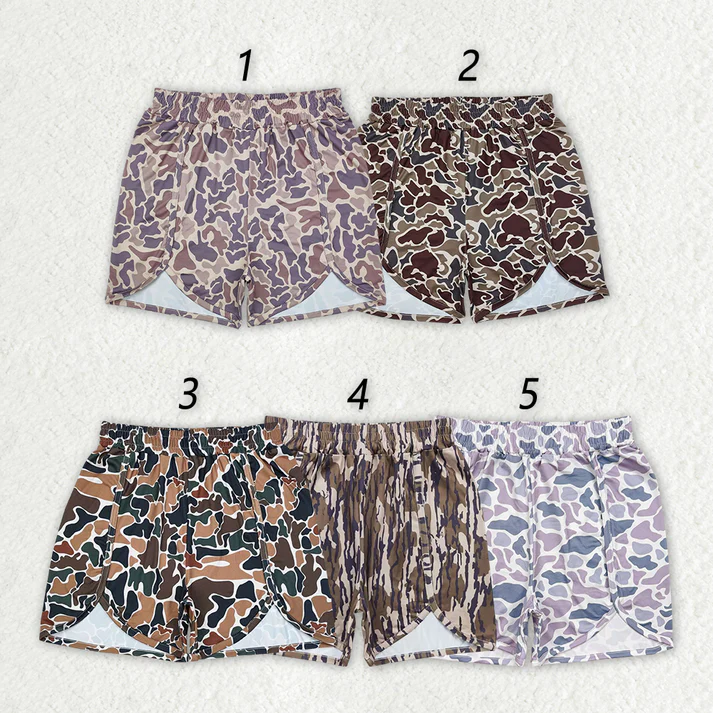 RTS NO MOQ 5 Colors Adult Women Summer Camo Bottoms Shorts