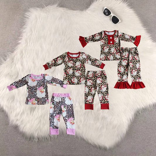 RTS NO MOQ sibling baby girls clothes Christmas long sleeve Clothes Sets