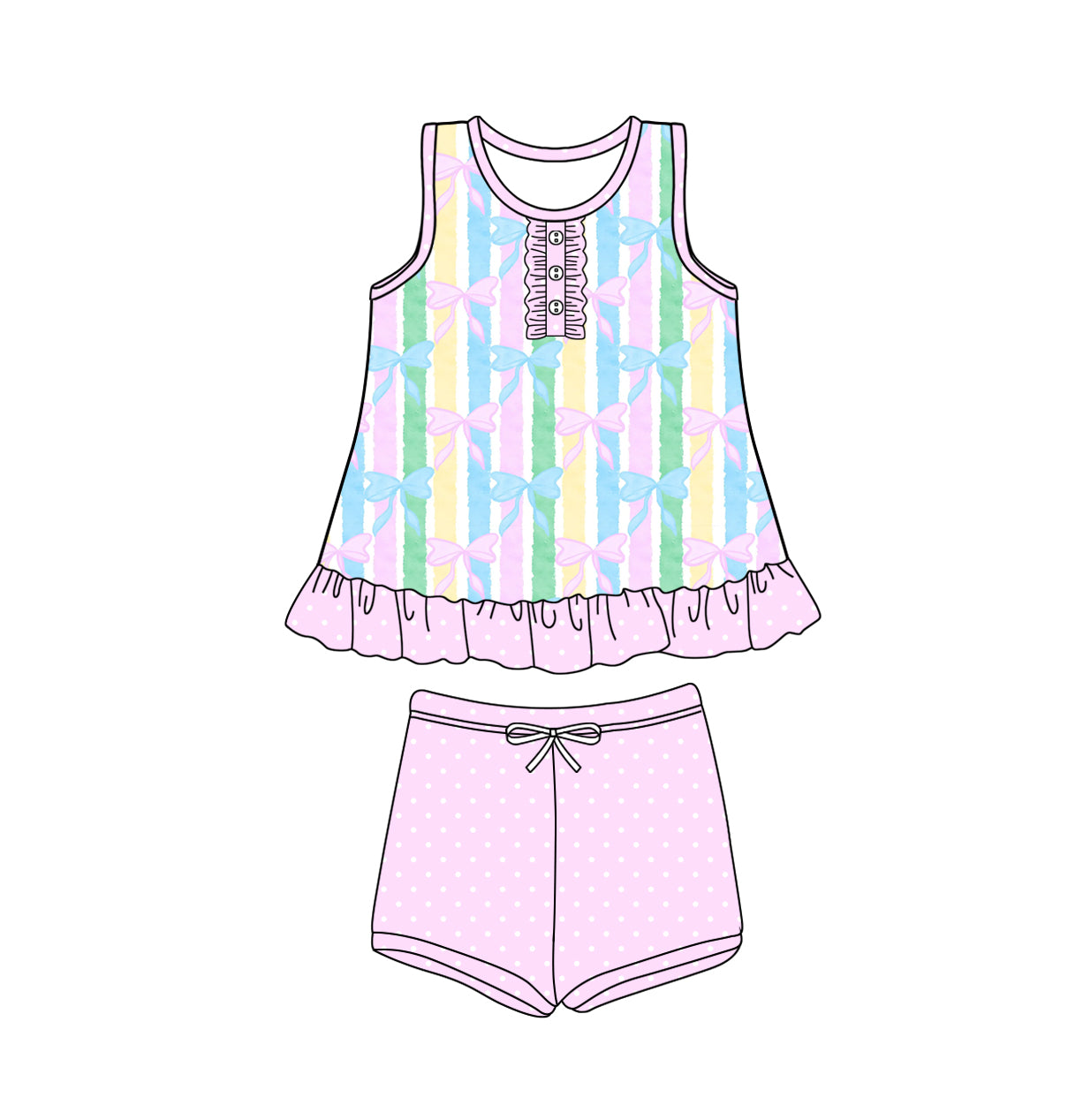 25.12.4 custom each style moq 5 eta 6-8week Sibling Sister baby girl short sleeve shorts sets 5 match design