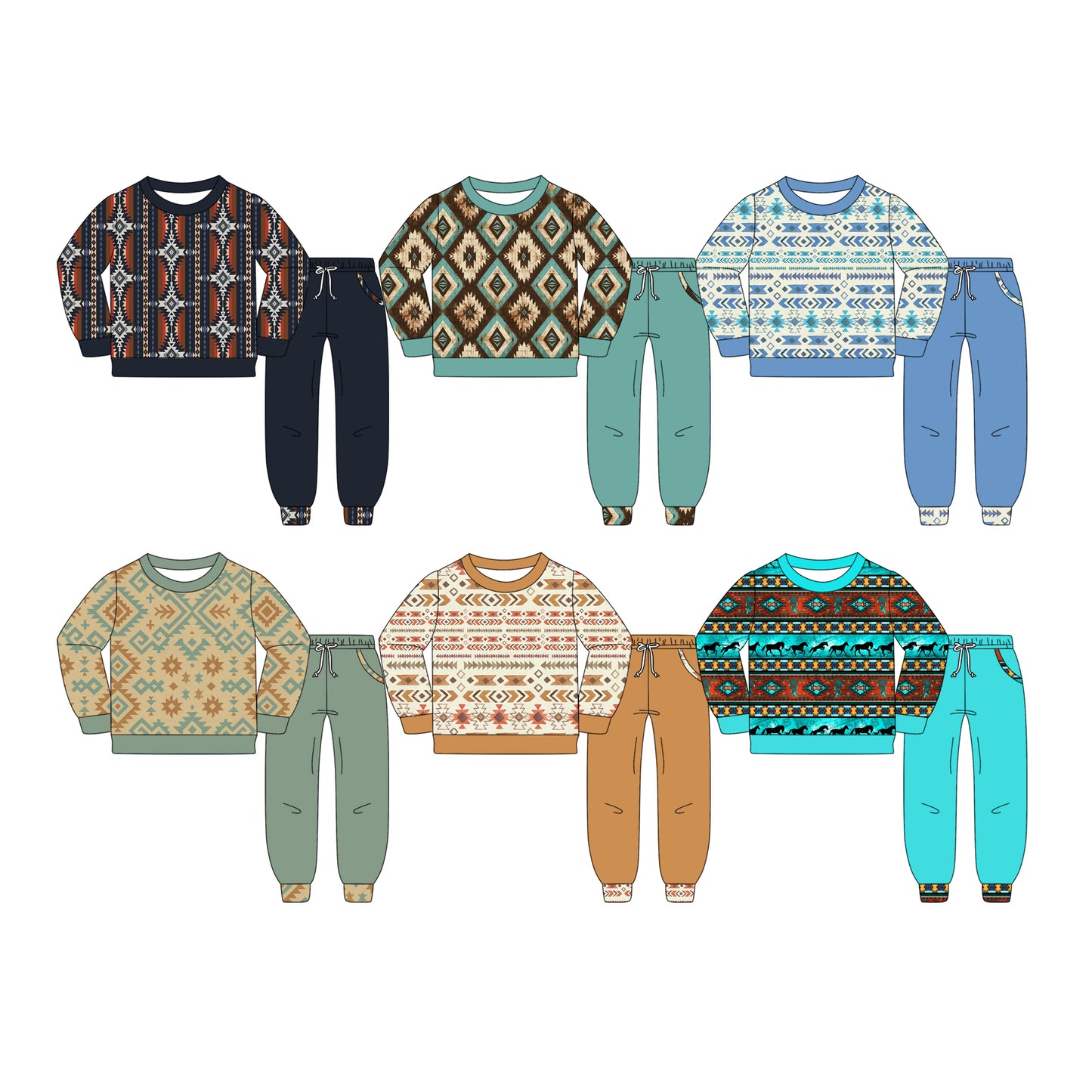 25.11.27 custom each style moq 5 eta 6-8week Sibling Sisters baby girl clothes long sleeve pants sets 6 match family design