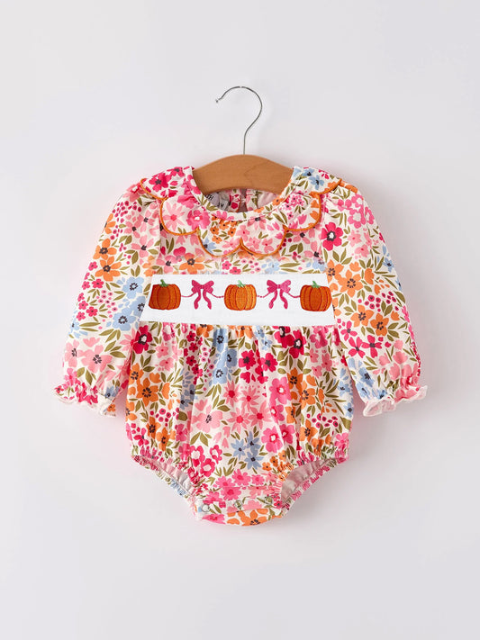 PRE ORDER Deadline August 16close custom no moq baby kids kids clothing Summer Pumpkin Flower bubble ）