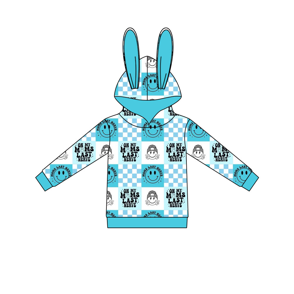 Custom moq 3 MIX SIZE eta 7/8week moq 5 eta /4/5week Boys and Girls hooded Long Sleeve Top