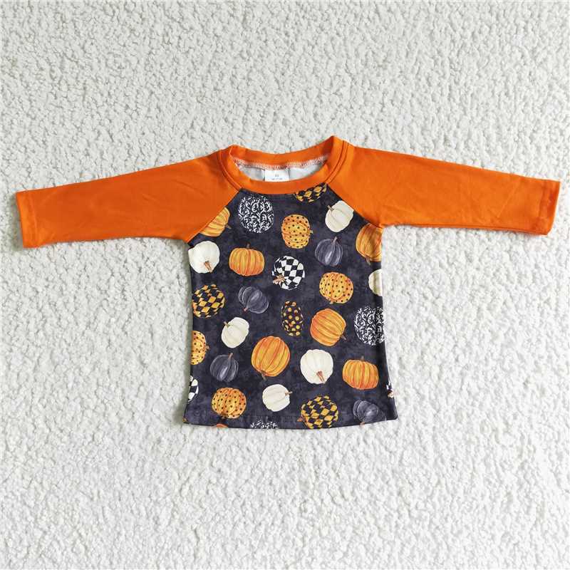 RTS Pumpkin Halloween Orange Top Orange