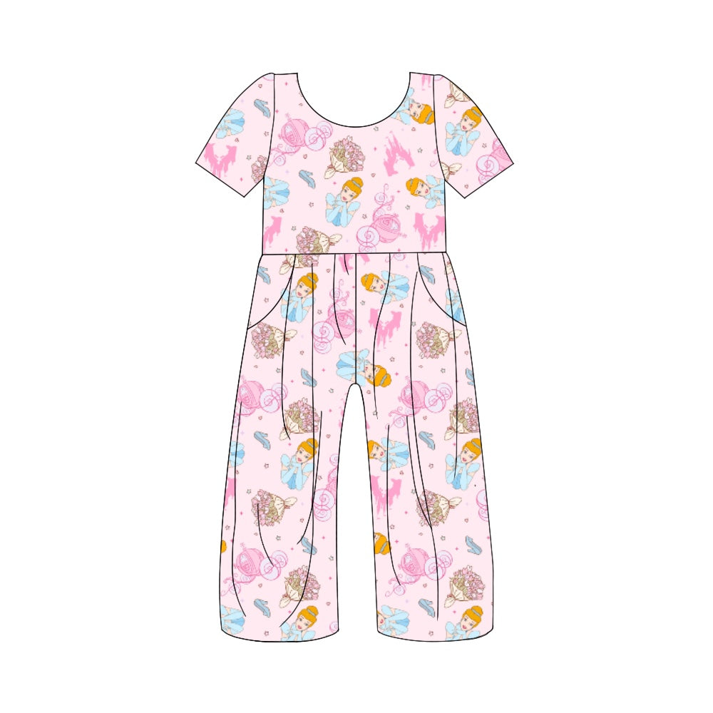 5.3custom each style moq 5eta 4-5week Sibling Sister cartoon character prints blue girls jumpsuits and boy set and baby romper match family design