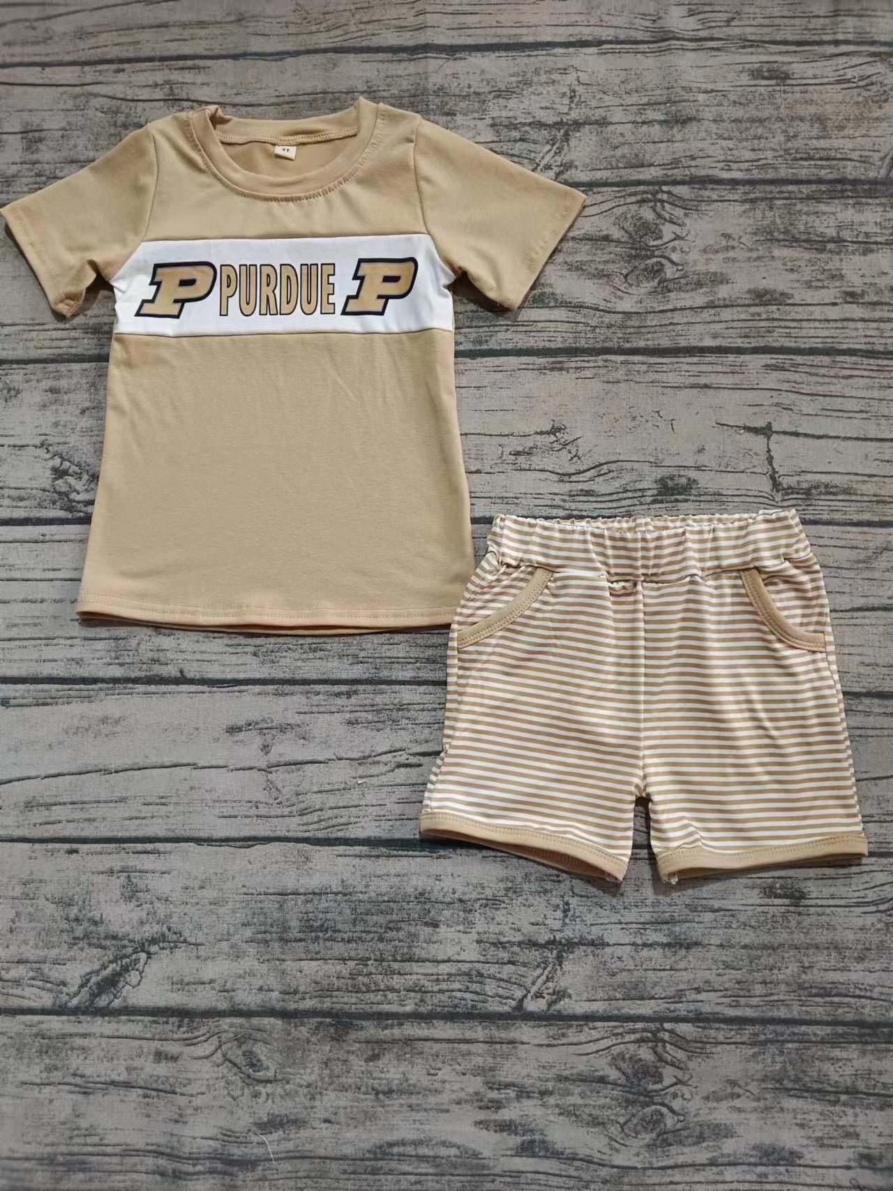Custom summer team clothes baby girl and boys clothes sets romper