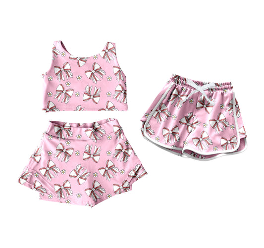 26.1.7 custom each style moq 5 eta 6-8week Sibling Sister bow baby short sleeve shorts sets and shorts match design