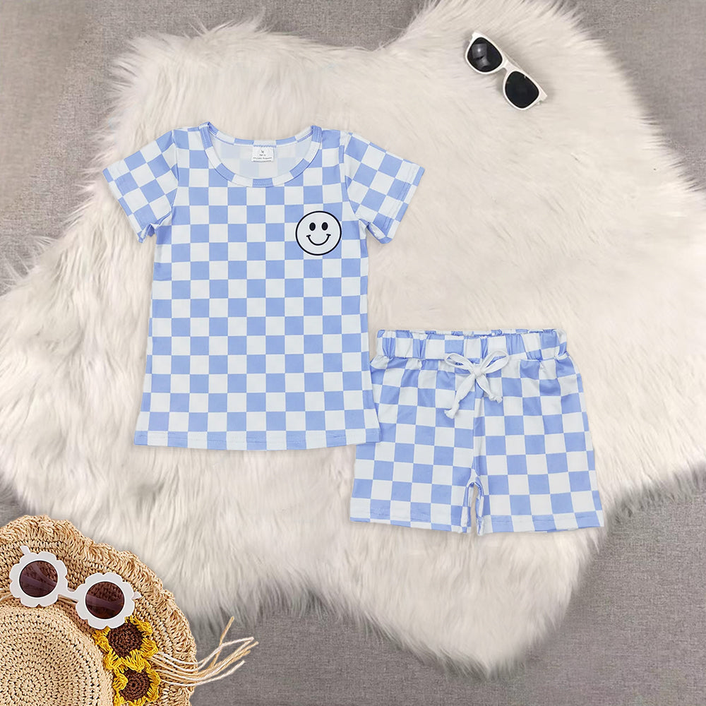 RTS NO MOQ Baby boy clothes Short Sleeve shorts Suit