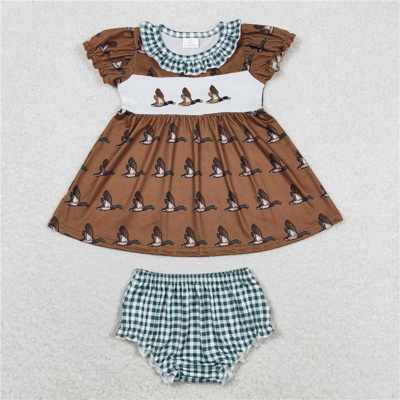 RTS Boys and girls Embroidered Short Sleeve Shorts sets rompers briefs sets