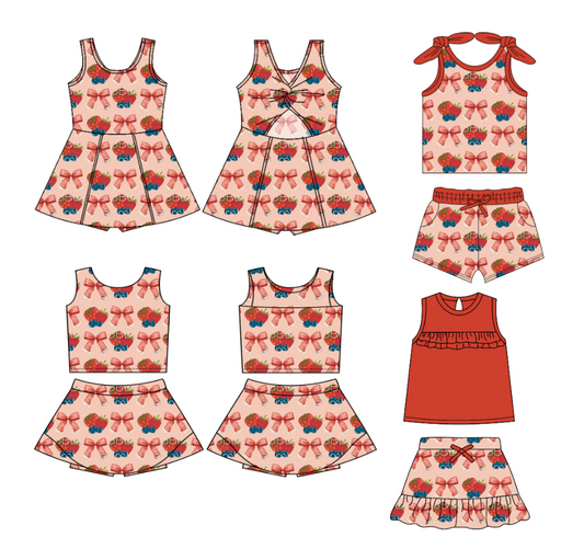 custom moq 3 eta 6-8weeks baby Girls boys clothes bow Short Sleeve Shorts Climbing Suit yoga dress