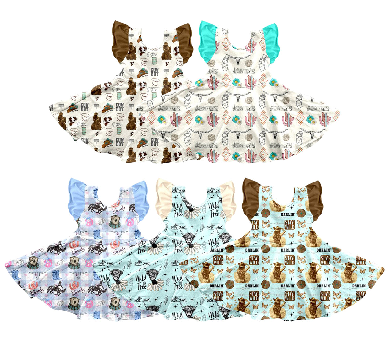 26.1.2 custom each style moq 5 eta 6-8week Sibling Sister baby short sleeve dresses 5 match design