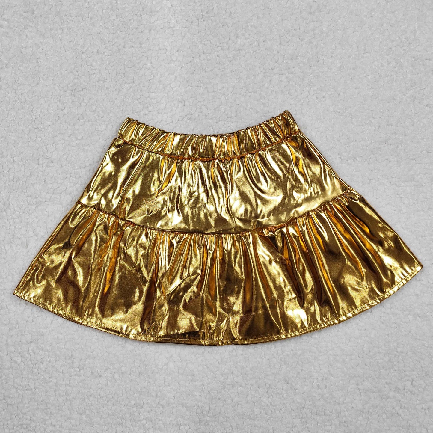 RTSNO MOQ ETA 5-7DAYS ARRIVED GLK0043 Glossy leather gold pants skirt