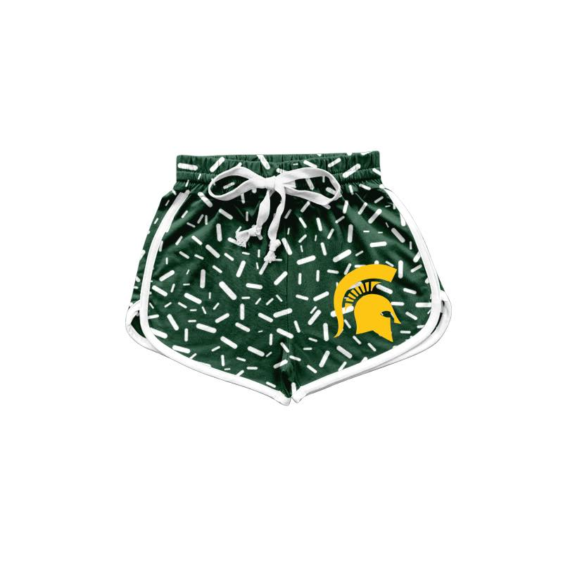 Custom moq 5 mix size  white with green and yellow sprinkles sport teams
