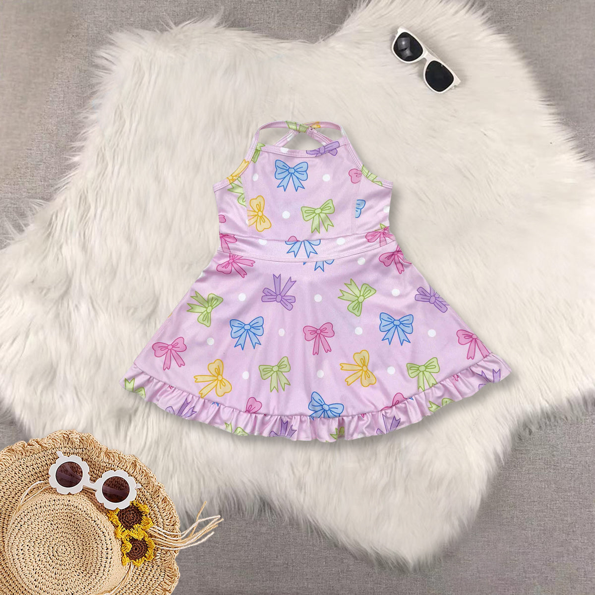 RTS NO MOQ baby girl clothes yoga floral suspender skirt sets