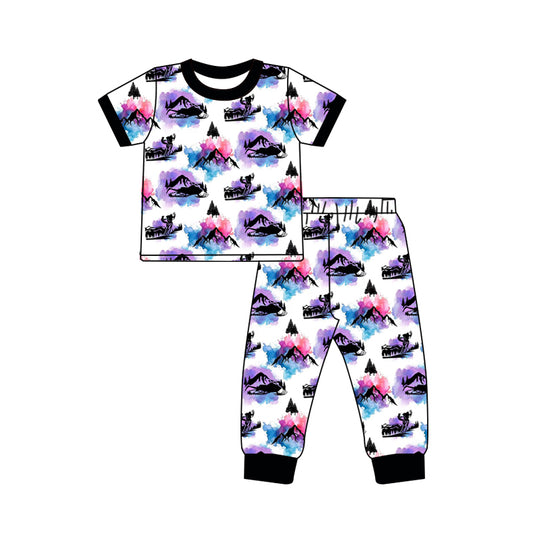 Custom moq 3 eta 7/8week moq 5 eta /4/5week Short Sleeve Pants Set