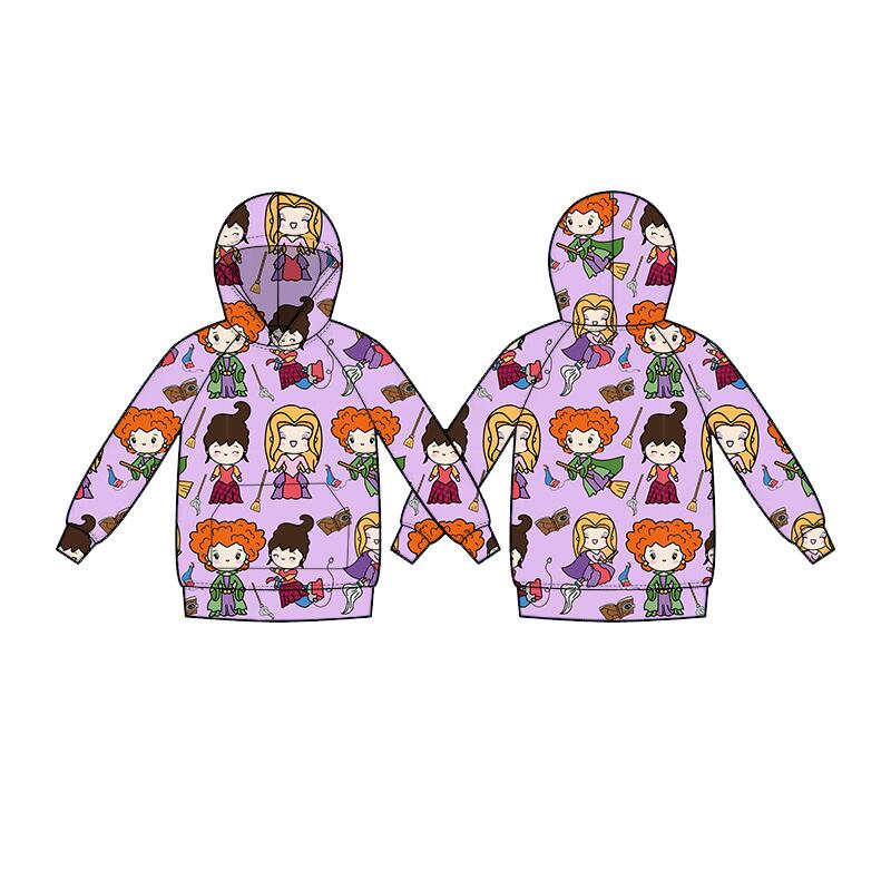 5.15custom each style moq 5eta 4-5week Sibling Sister Smiley cartoon character print purple boys outfits and baby romper match family design