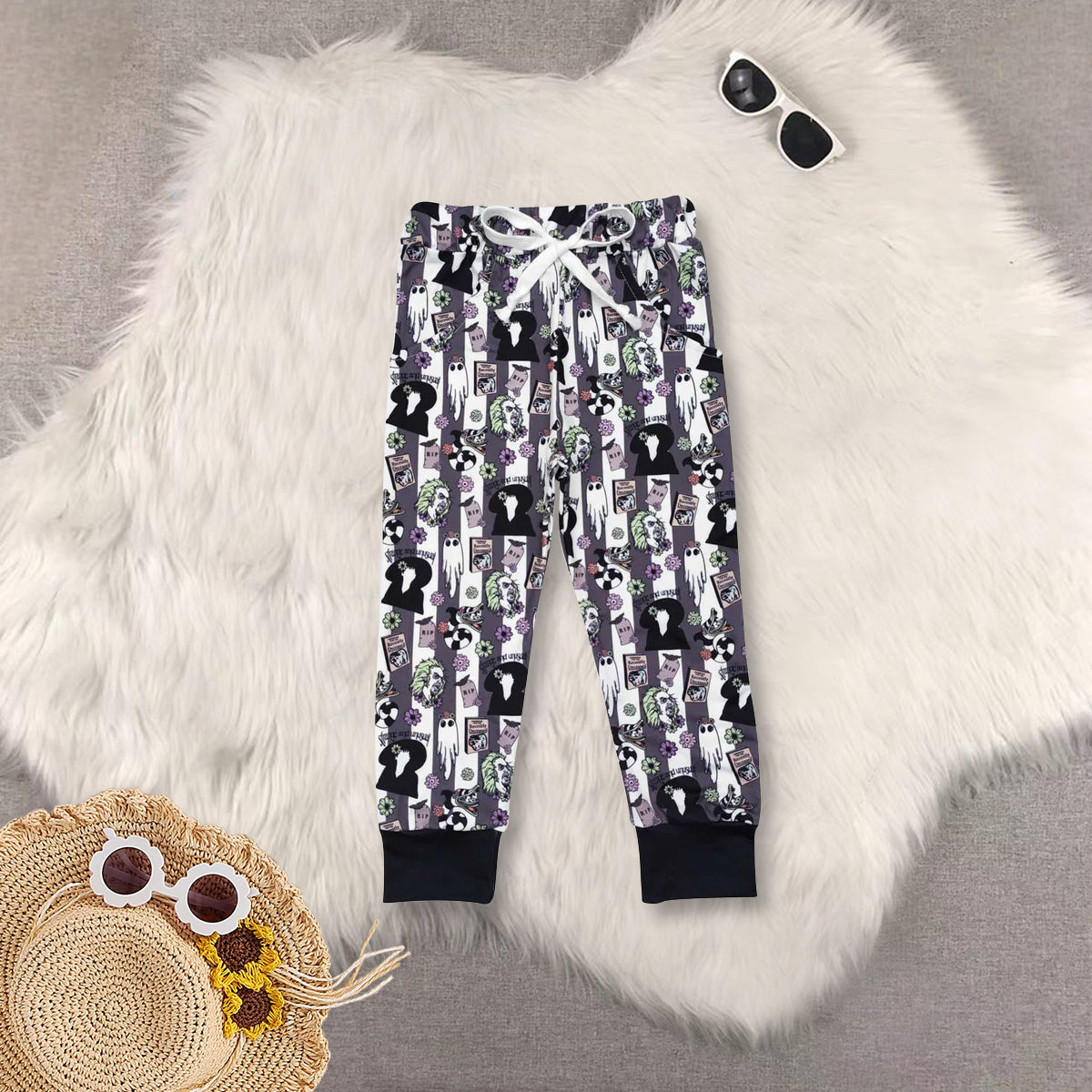RTS NO MOQ Sibling baby boy clothes halloween short-sleeved top lace trousers sets and top and pants