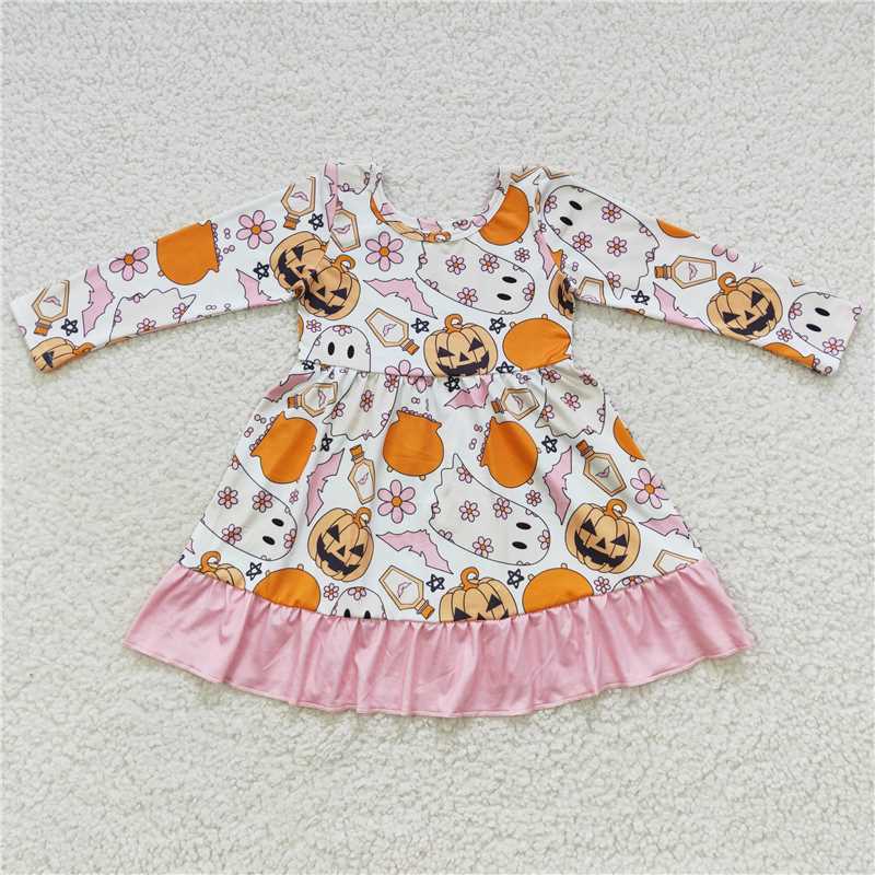 RTS Halloween Pumpkin Pumpkin skirt romper Halloween matching